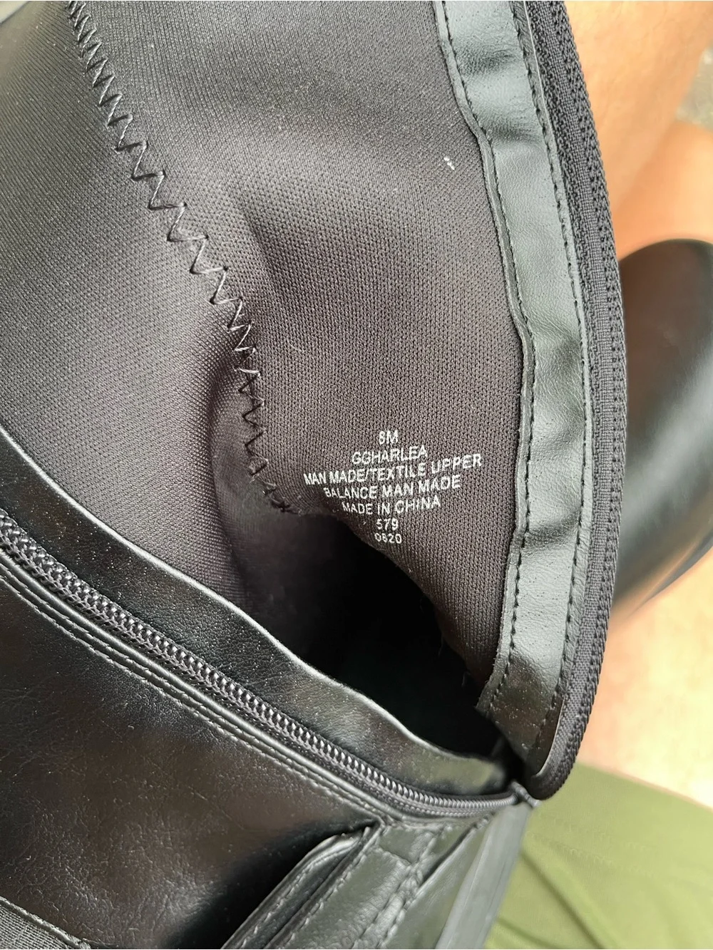 GBG LOS ANGELES Black Knee-tHigh Zipper Riding Boots